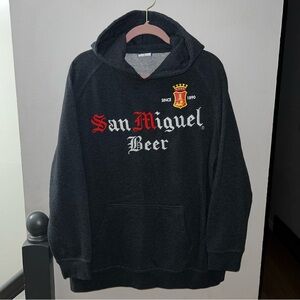 San Miguel Beer Dark Gray/Charcoal Hoodie Size XL